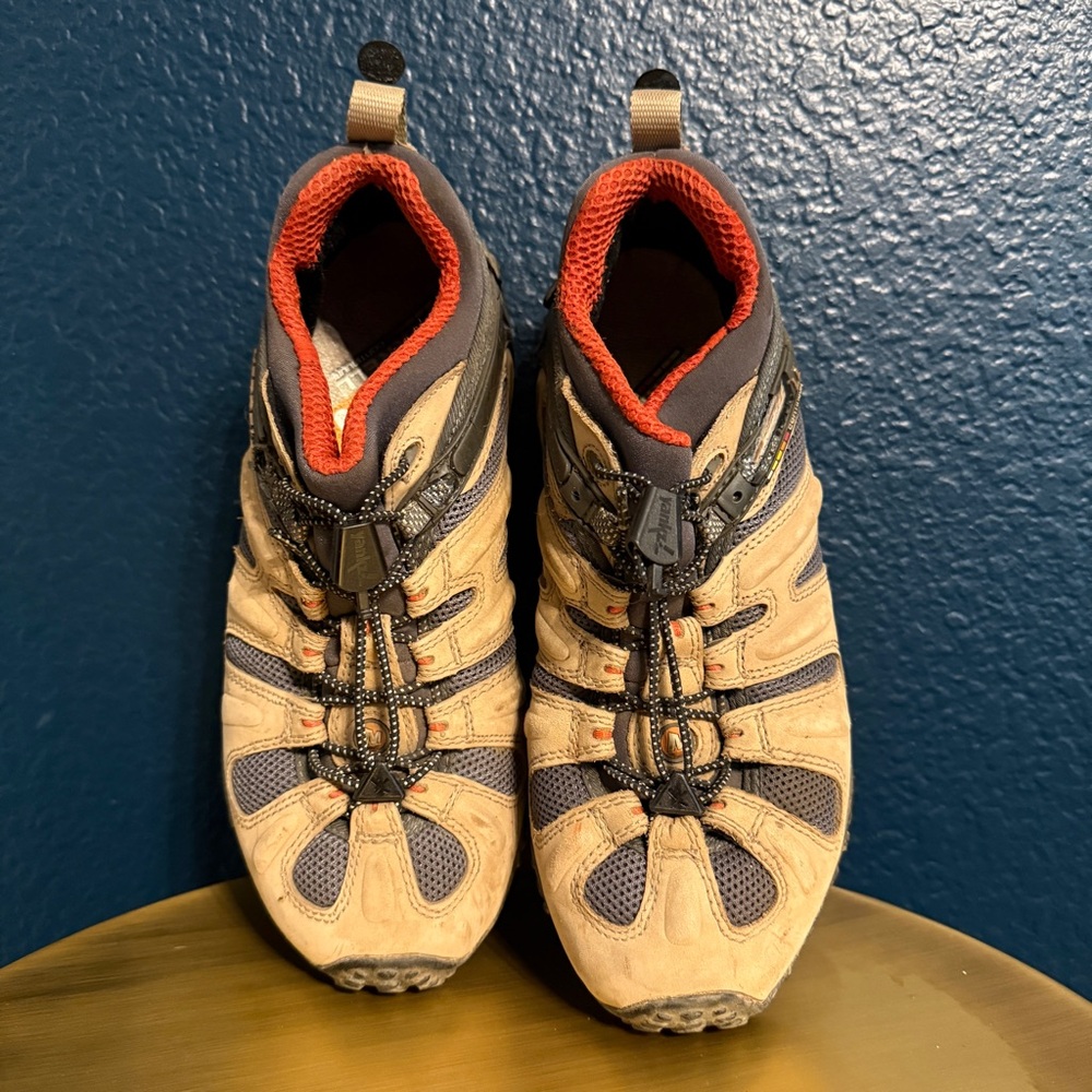 Merrell Continuum Tan and Gray Outdoor Hiking Shoes